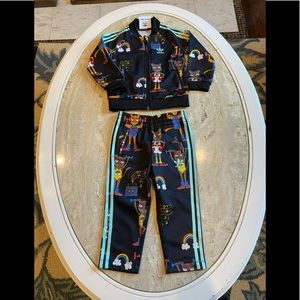 Mini Rodini Black and Blue Kids Matching Set